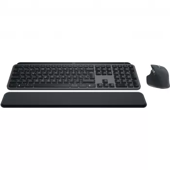 Logitech MX Keys S Combo Tastatur Maus enthalten Büro RF Wireless + Bluetooth QWERTZ Schweizer Graphit