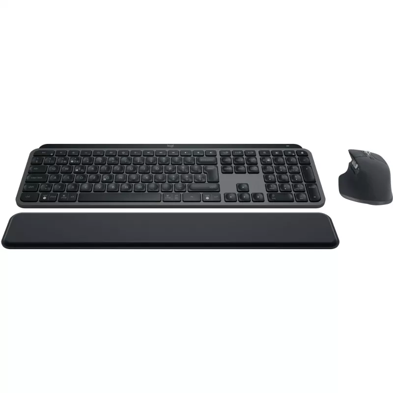 Logitech MX Keys S Combo Tastatur Maus enthalten Büro RF Wireless + Bluetooth QWERTZ Schweizer Graphit