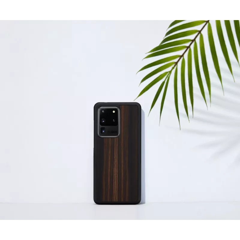 Handyhülle man and wood Galaxy S20 Ultra Ebenholz Schwarz — schützende Smartphone-Hülle