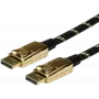 DisplayPort-Kabel ROLINE 11.04.5649 10 m Schwarz Gold
