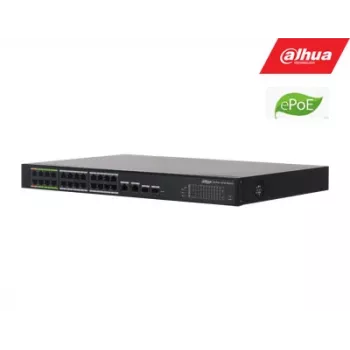 Dahua Technology ePoE DH-LR2226-24ET-360-V2 Netzwerk-Switch Managed L2 Gigabit Ethernet (10/100/1000) Power over Ethernet (PoE) Schwarz