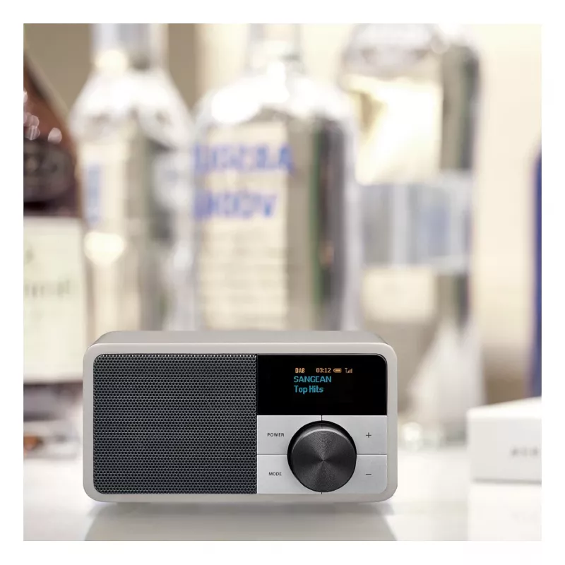 Tischradio Sangean DDR-7 Glacier Silver mit digitalem Tuner und Bluetooth