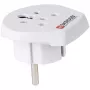 SKROSS Country Travel Adapter Indien-Israel-Dänemark auf Europa - Adapter für Stromanschluss - Typ K, Typ D, Typ H (W)