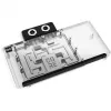 Grafikkarten-Backplate Alphacool Core für RX 9070 XT Aorus Elite – transparente Chrom-Oberfläche