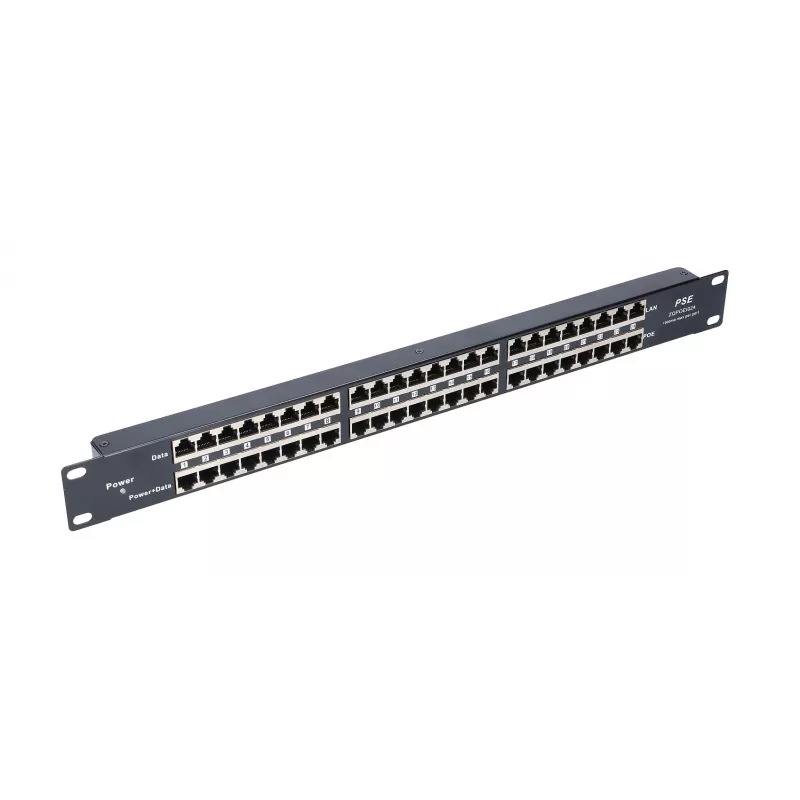 Extralink PoE-Injektor 24 Port 24x 100Mb/s RJ45, Rackmount