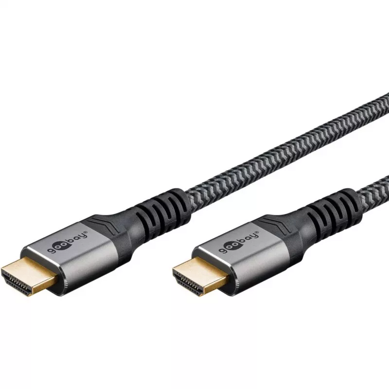 Goobay 65263 HDMI-Kabel 5 m HDMI Typ A (Standard) Grau (65263)