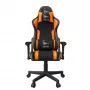 Gaming-Stuhl GEMBIRD GC-SCORPION-04X schwarz-orange ergonomisches Design, verstellbarer Sitz, hohe Rückenlehne