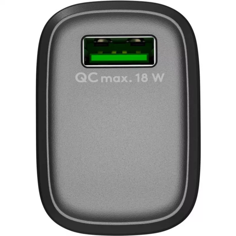 USB-A QC Fast Charger (18 W) (schwarz)