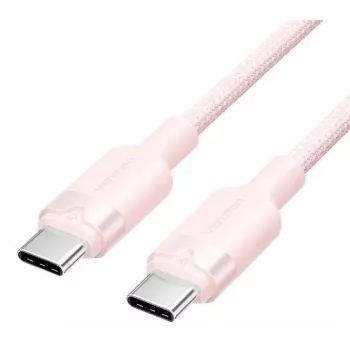 USB-C-auf-USB-C-Kabel Vention TRDP USB 2.0 1 m 0,48 Gbit/s 60 W Pink