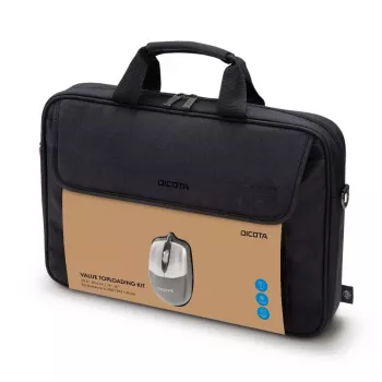 Toploader-Tasche DICOTA D30805-RPET 40,6 cm 16 Zoll Schwarz