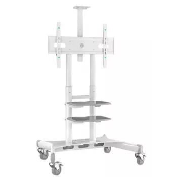 TV-Ständer ONKRON TS1881-W für 50–86 Zoll Fernseher, Weiß, freistehende Universalhalterung