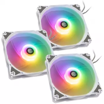 Gehäuselüfter BitsPower Notos RGB PWM 120mm weiß, 3er-Pack