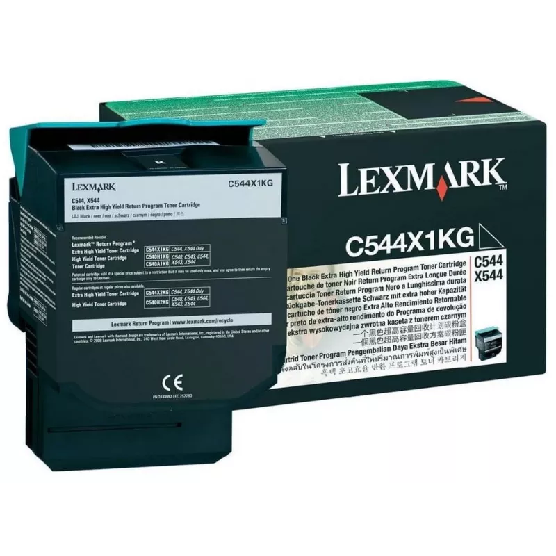 Lexmark C544X1KG - Tinte schwarz - für C544dn, C544dtn, C544dw, C544n, X544dn, X544dn RCS, X544dtn, X544dw, X544n