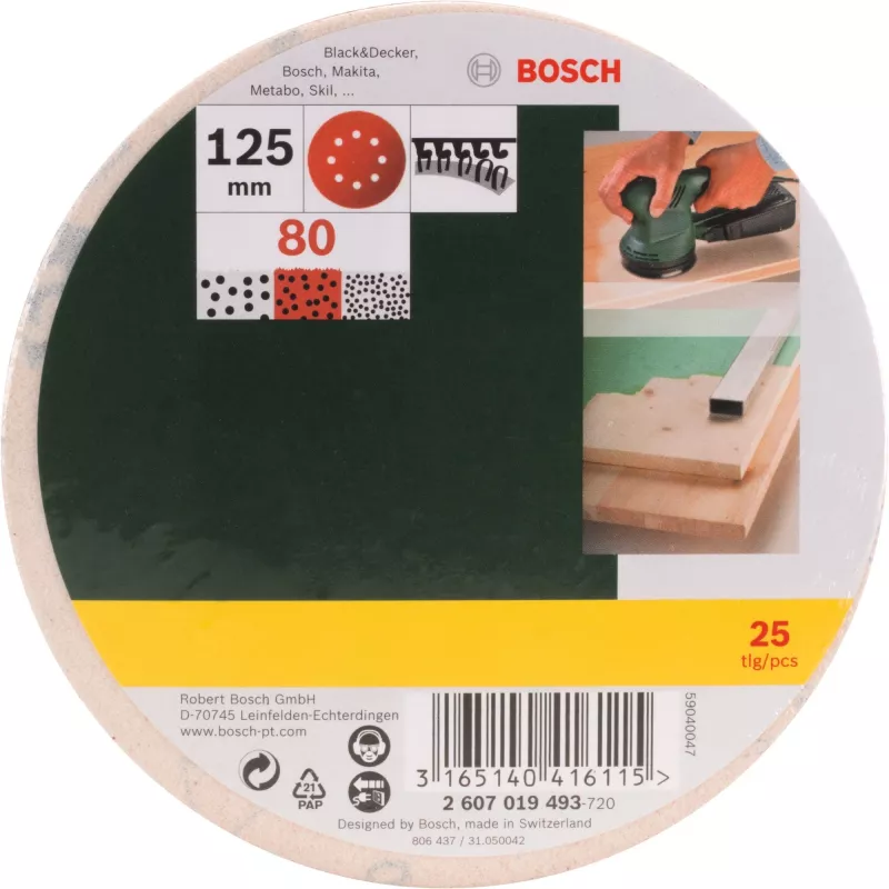 Bosch 2 607 019 493 Schleifmaschinenzubehör 25 Stk.