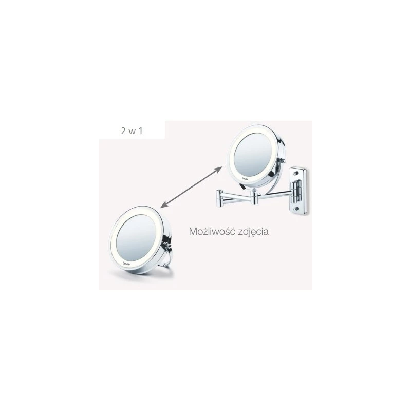 Beleuchteter Kosmetikspiegel Beurer BS59 Durchmesser 11 cm silber