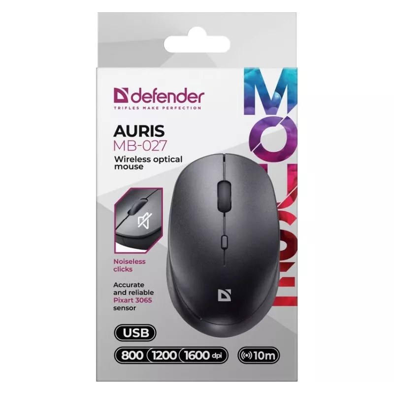 Kabellose Maus DEFENDER AURIS MB-027 Schnittstelle