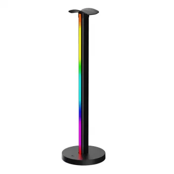 Tischleuchte Yeelight Beam RGBIC Schwarz — LED 12W, mehrfarbig ambiente, 400×117 mm, AC/USB 12V