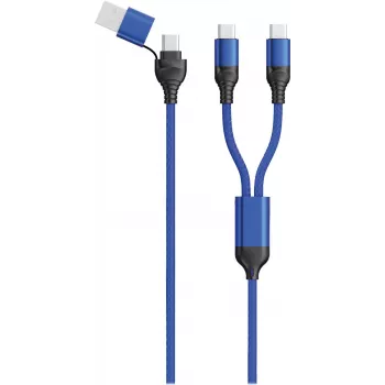 USB-Kabel 2GO 797366 1,2 m USB-A/USB-C 2 x USB-C schwarz blau