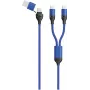 USB-Kabel 2GO 797366 1,2 m USB-A/USB-C 2 x USB-C schwarz blau