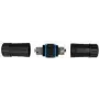 LogiLink Professional - Network Coupler - IDC, 8-pin to IDC, 8-pin - Shielded -Cat.7 Rohkabel - outdoors - Schwarz