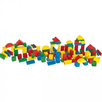 Eichhorn bunte Holzbausteine, Konstruktionsspielzeug
