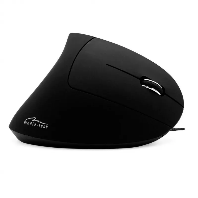 MEDIA-TECH VERTIC MT1122 Kabelgebundene vertikale Maus 6400 DPI Schwarz