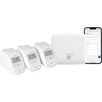 Smart Home Starter-Set Heizung HomeMatic HmIP-HAP mit 3x Heizkörperthermostaten