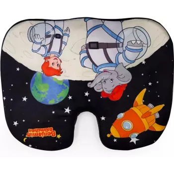 Technaxx Benjamin Blümchen Ergonomisches Sitzkissen Für Kinder - Sitzkissen - Memory-Schaum - Universal - Mehrfarbig - Banane - Abbildung