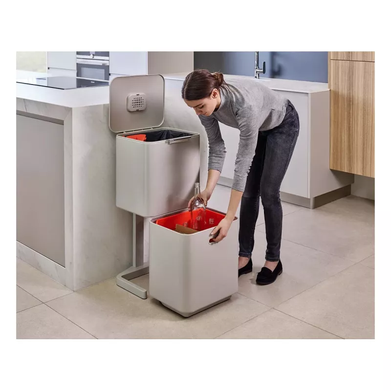 Joseph Joseph Abfalleimer Totem 60 L steingrau