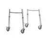 Gehwagen VITEA CARE PPC013VC — 4-Rad-Rollator aus Aluminium, höhenverstellbar 81,5–91,5 cm, 8 cm Räder, Breite 550 mm, max. Benutzergewicht 110 kg