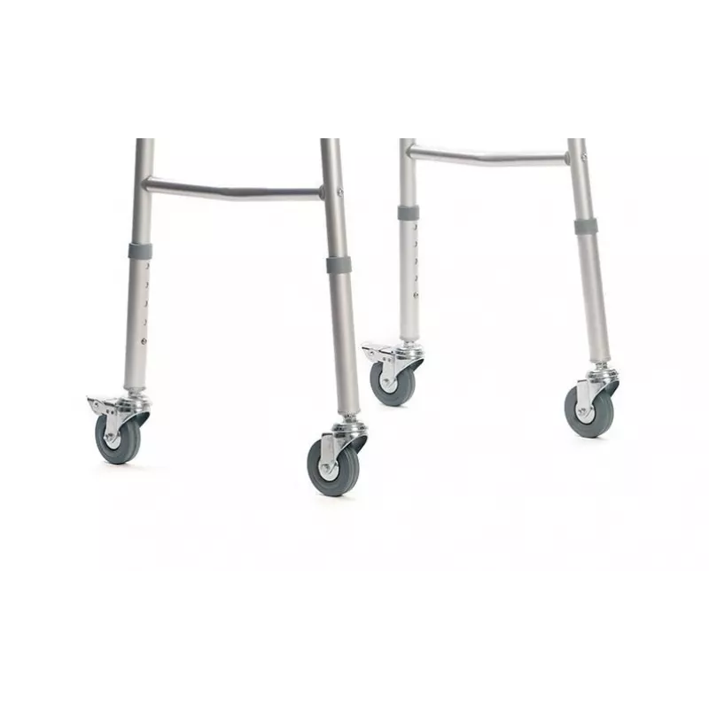 Gehwagen VITEA CARE PPC013VC — 4-Rad-Rollator aus Aluminium, höhenverstellbar 81,5–91,5 cm, 8 cm Räder, Breite 550 mm, max. Benutzergewicht 110 kg