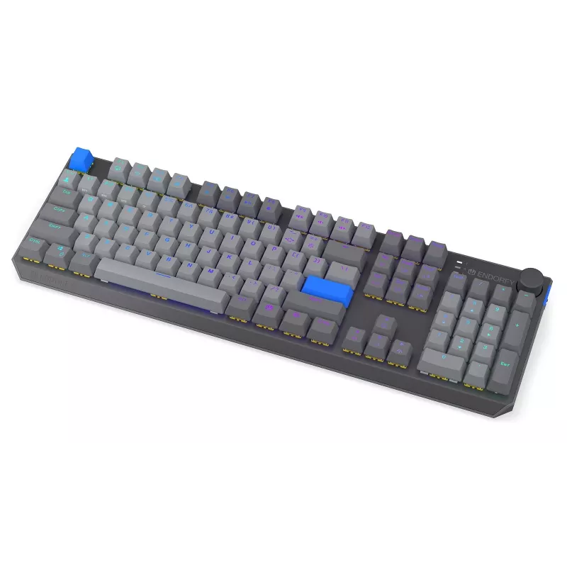 Drahtlose Tastatur ENDORFY Thock V2 — ergonomisches Layout, RGB-Beleuchtung, kabellose Verbindung