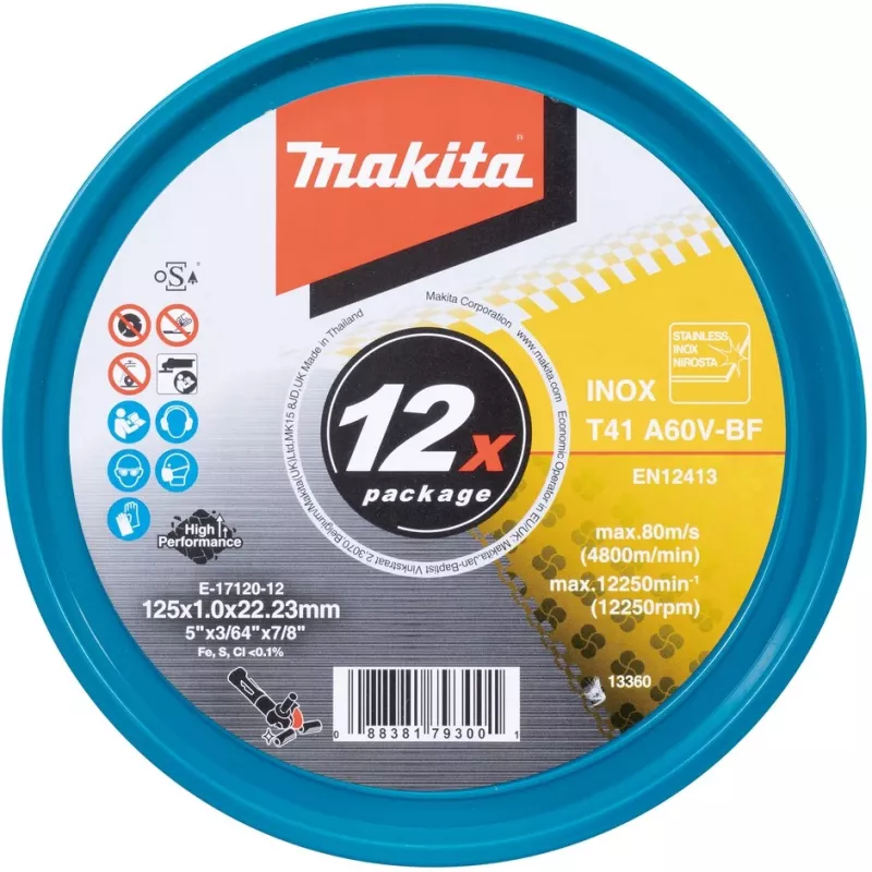 Makita E-17120-12 Trennscheibe gerade 125 mm 12 Stück (E-17120-12)