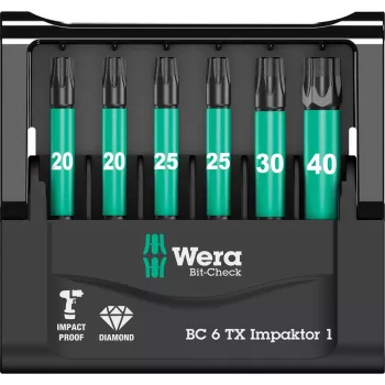 Wera Bit-Check Schraubendrehereinsatz 6 Stk.