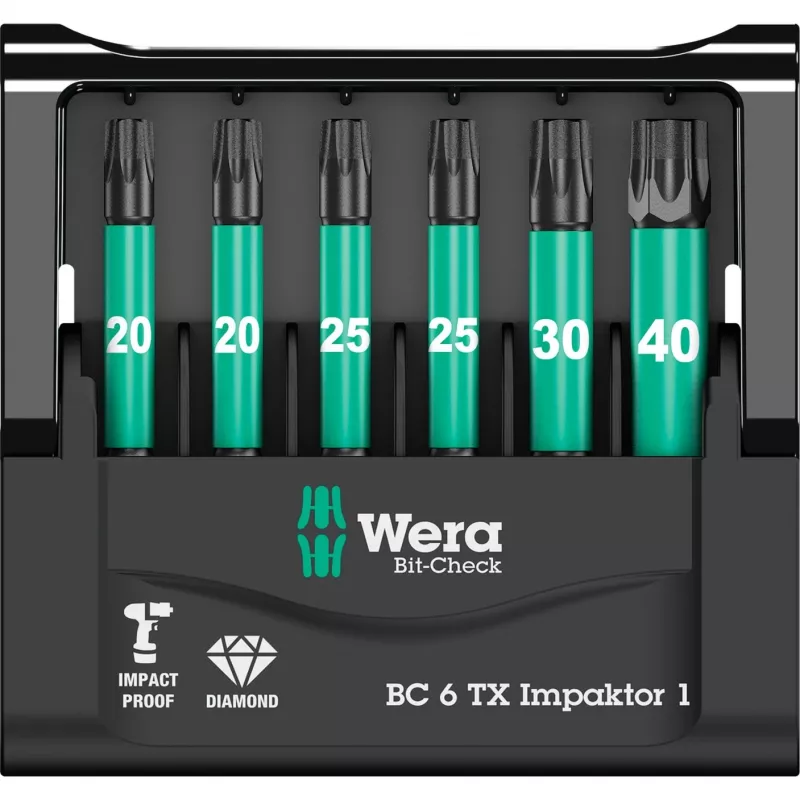 Wera Bit-Check Schraubendrehereinsatz 6 Stk.