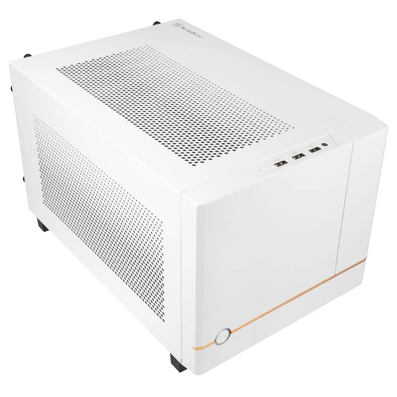 SilverStone SST-SG14W Sugo 14 Mini-ITX-Gehäuse - Weiß