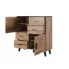 Cama Wohnzimmer-Set LOTTA 2 (Sideboard 150 2D3DR + Sideboard 110 2D4DR + Vitrine 120 + Couchtisch 110)