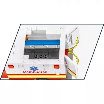 Konstruktionsspielzeug Cobi RAM 3500 Ambulance Modell 24609 Bausteinset