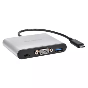 Externer Videoadapter SILVERSTONE CH7517 USB-C auf VGA (Chrontel CH7517) externer Display-Anschluss