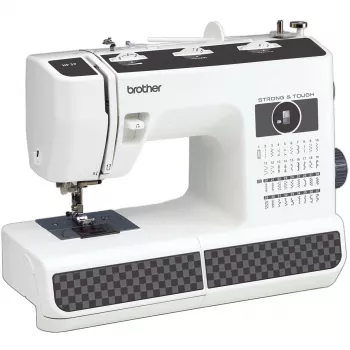 Halbautomatische elektromechanische Nähmaschine Brother HF37 Weiß
