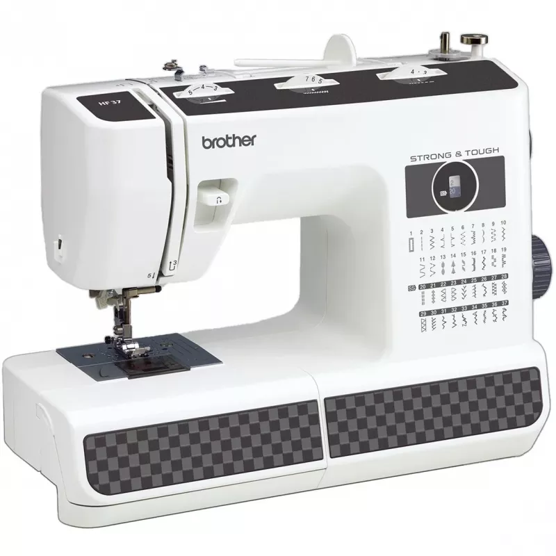 Halbautomatische elektromechanische Nähmaschine Brother HF37 Weiß