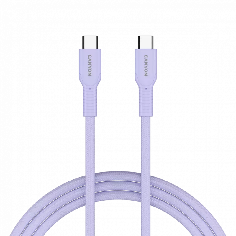 CANYON Kabel OnWire 60CL C-C 60W COLOR Geflochten 1m Lila