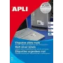 Selbstklebeetiketten APLI 10071 Silber 210x297 mm 20 Stück