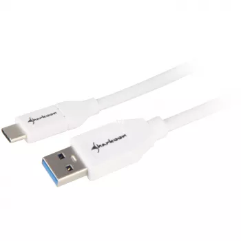 USB 3.2 Gen 2 Kabel, USB-A Stecker > USB-C Stecker (Weiß, 0,5 Meter)