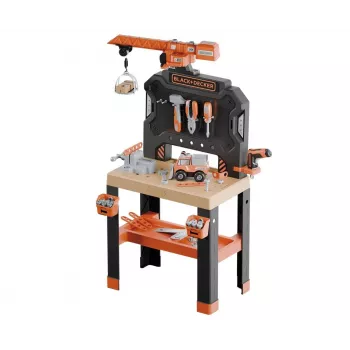 Kinderwerkstatt-Spielzeug SMOBY Bricolo Builder 7600360741 – Bauwerkzeug-Set für Rollenspiele