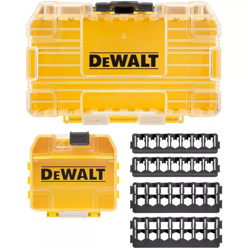 Werkzeugkasten DeWalt DT70801 klein ToughCase tragbare Aufbewahrung mit sicheren Verschlüssen