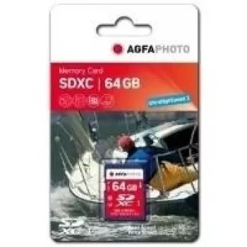 AgfaPhoto - Flash-Speicherkarte - 64 GB - Klasse 10 - SDXC UHS-I