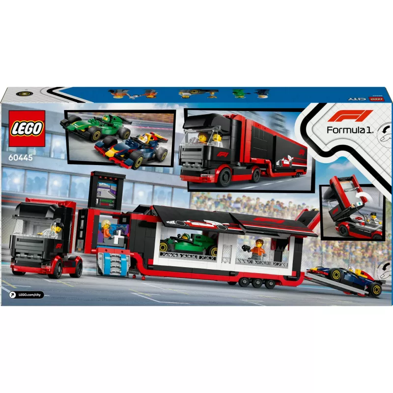 LEGO CITY 60445 F1 - Truck mit RB20 & AMR24 F1-Autos