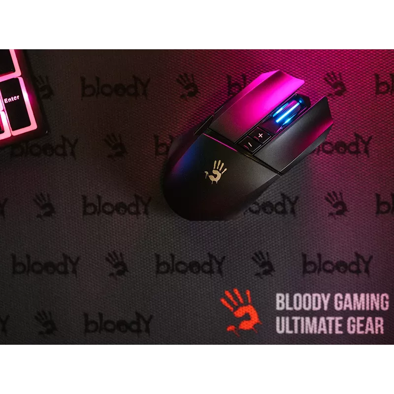 A4TECH BLOODY Maus R36 ULTRA WRLS 2.4G+USB Schwarz