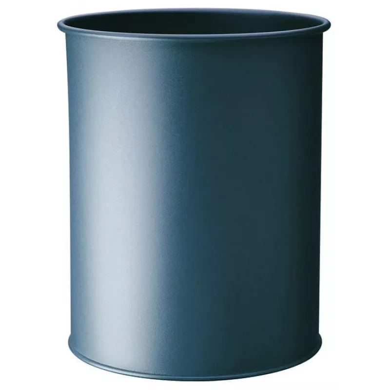 Abfalleimer Durable 330158 15 L Rund Metall Anthrazit